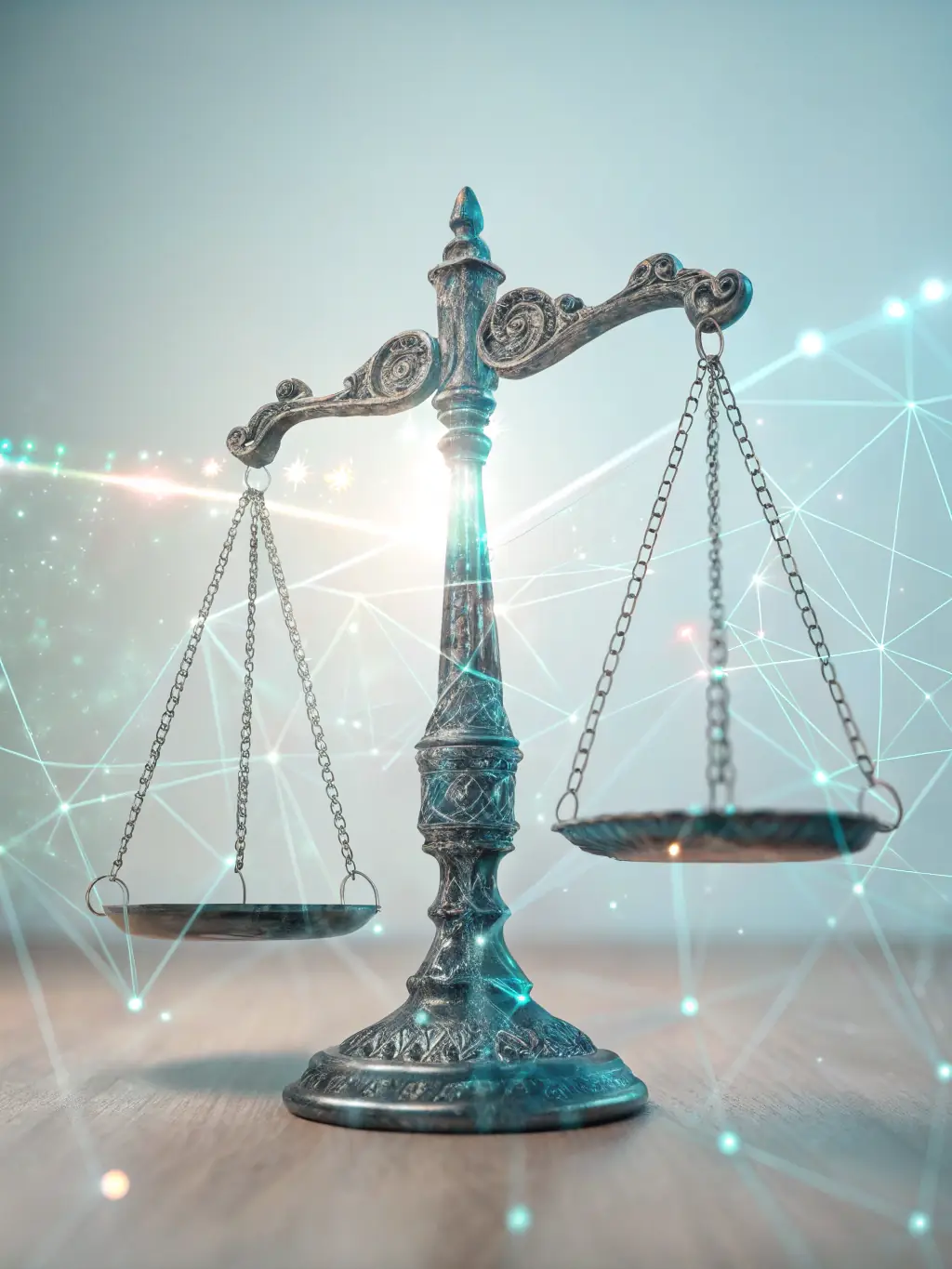 An image of a scale balancing financial statements and legal contracts, representing insolvency and restructuring.